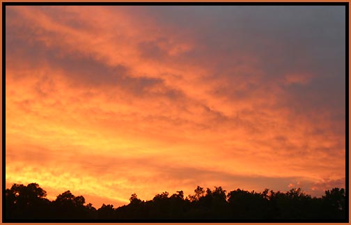 Lake Koronis sunset July 2003