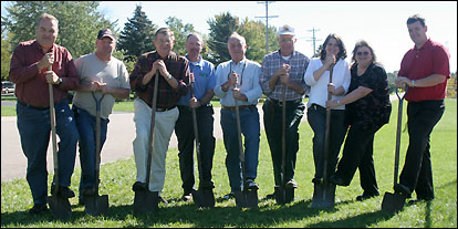 Ground breaking on trail in 2006