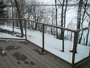 Deck and view of lake