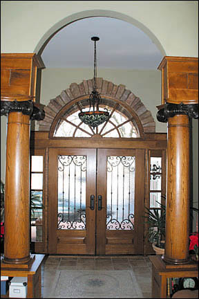 Entry way columns