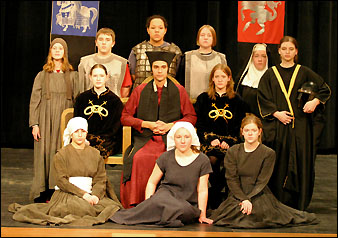 Cast of the one-act play