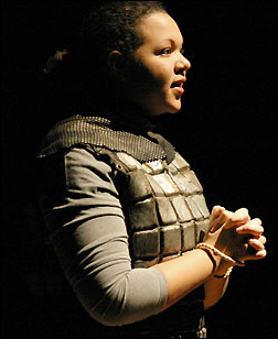 Courtney Colbert portrays Joan of Arc