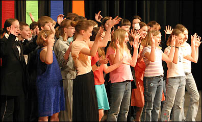 Sixth grade choir presented musical
