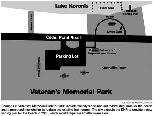 Map of Veterans' Park