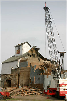 Demolition of elevator