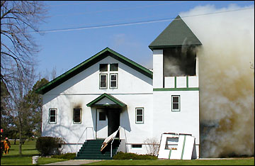 Regal church burned