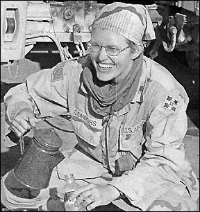 Molly Connors at base in Tikrit