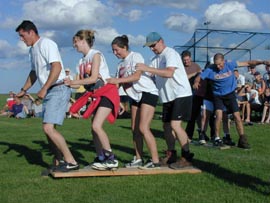 walking with boards