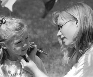 Painting faces