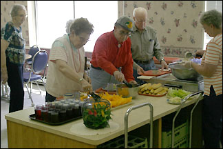 preparing food