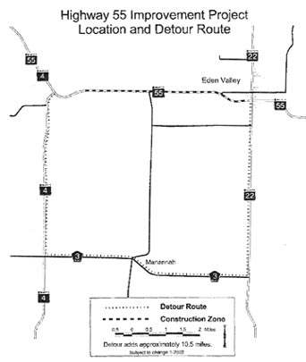 detour map