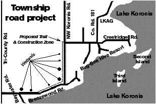 Map of township road work