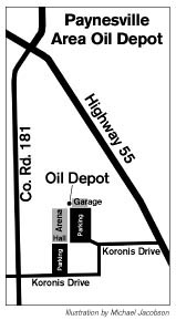 Oil Depot map