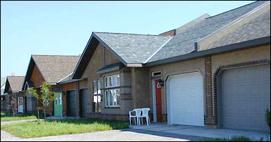 An eight-unit rental townhouses