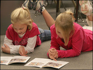 girls reading