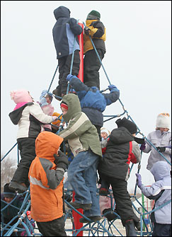 New playground equipment