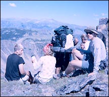 Lutheran youth on mountain