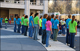 Choir singing at Lincoln Center