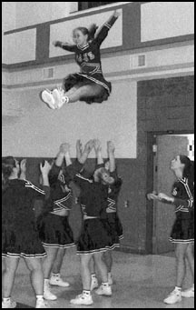 Basketball cheerleaders