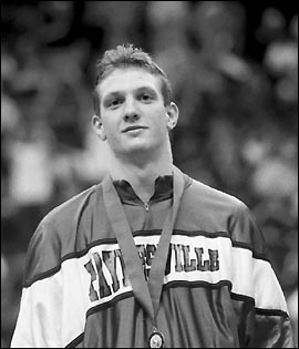 Marty Engen with medal