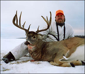 Thompson with whitetail deer