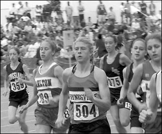 Jen Hess leading the pack