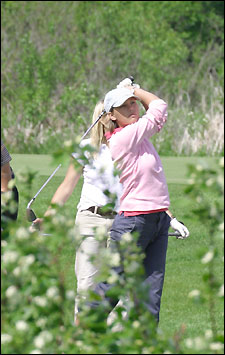 Heather Fuchs at state golf