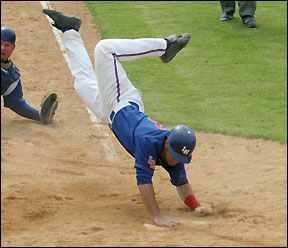 dive at plate