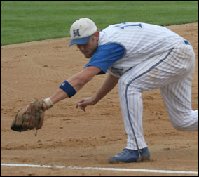 back-hand catch