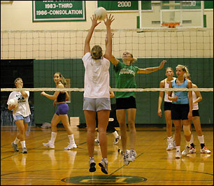 Volleyball practice