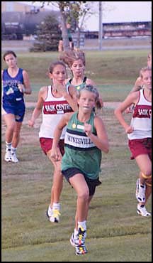 Girls running cross country