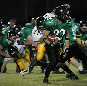 running with ball