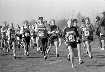 Sprinting at the start of the race