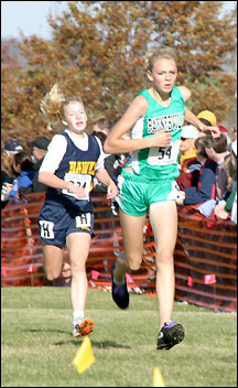 Kaitlyn at finish