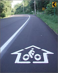 Bike trail on Old Lake Road