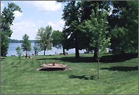 Playground and beach at Regional Park