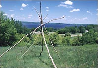 Top of burial mounds overlooking Lake Koronis