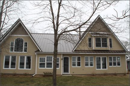 Lake view of Farnum house