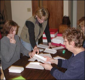 Volunteers at work