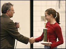 Katrina Daby wins spelling bee