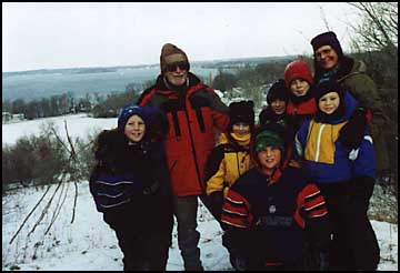 Boy Scouts with Mary Hahn