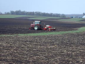 tractor planting