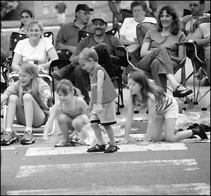 kids picking up candy