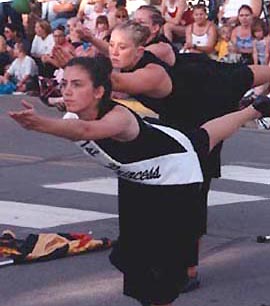 Colorguard Dancers