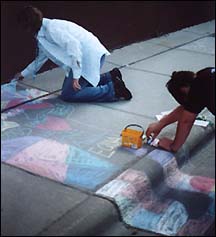 Sidewalk art