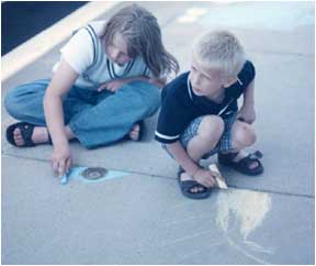 Sidewalk art