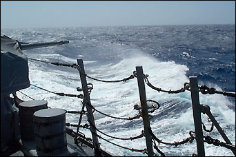 rough water