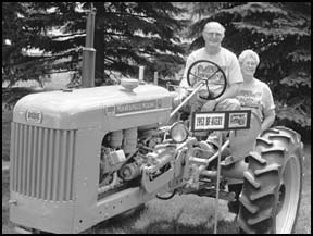 Wuertz on tractor