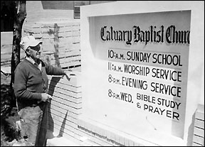 Calvary Church sign