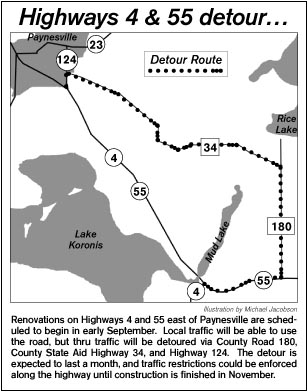 Detour map